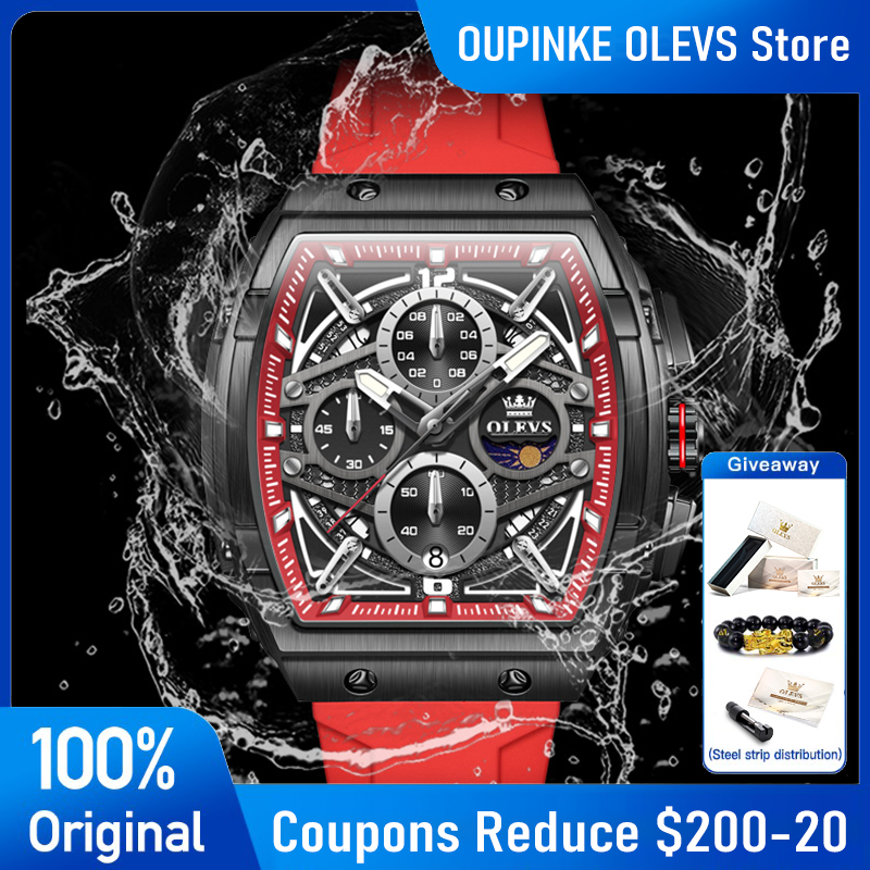 Rolex Watch Datejust - OLEVS 2975 Men's Watch Fashion Skeleton