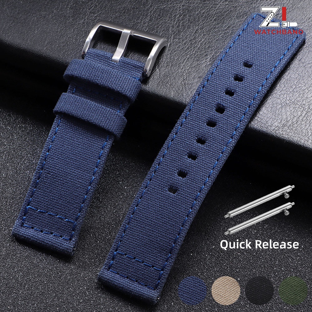 Canvas Strap Watch - Nylon Watch Strap 20mm 22mm for
