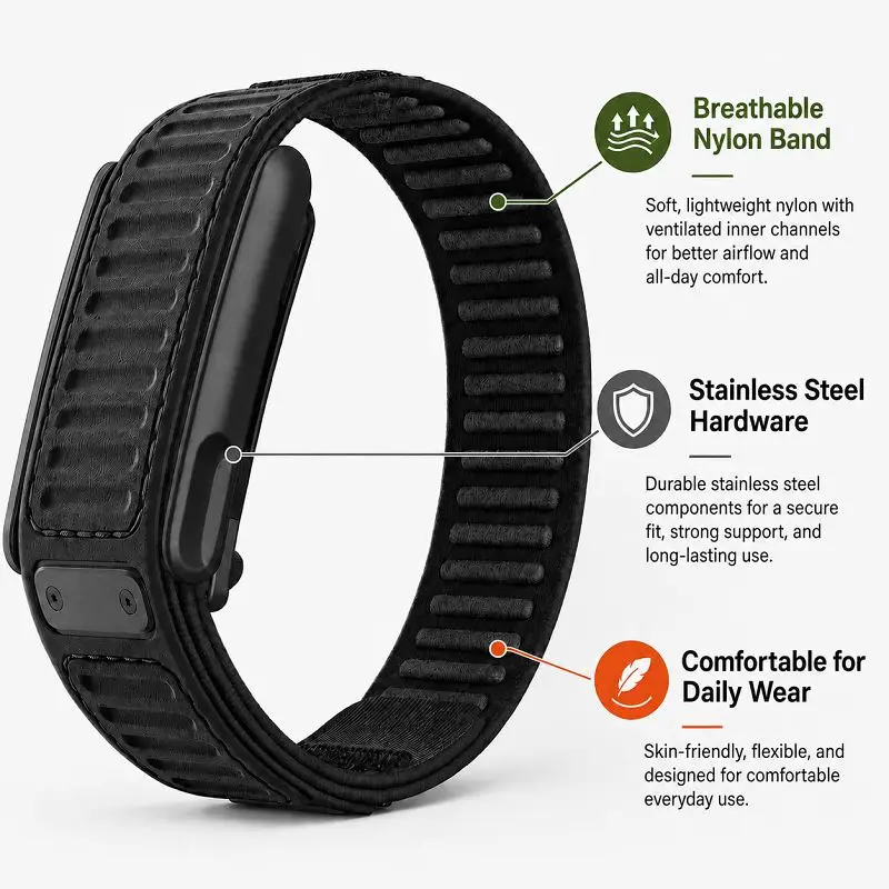 Nylon Silicone Loop Watch Band - Sport Loop Velcro ulasan dan harga
