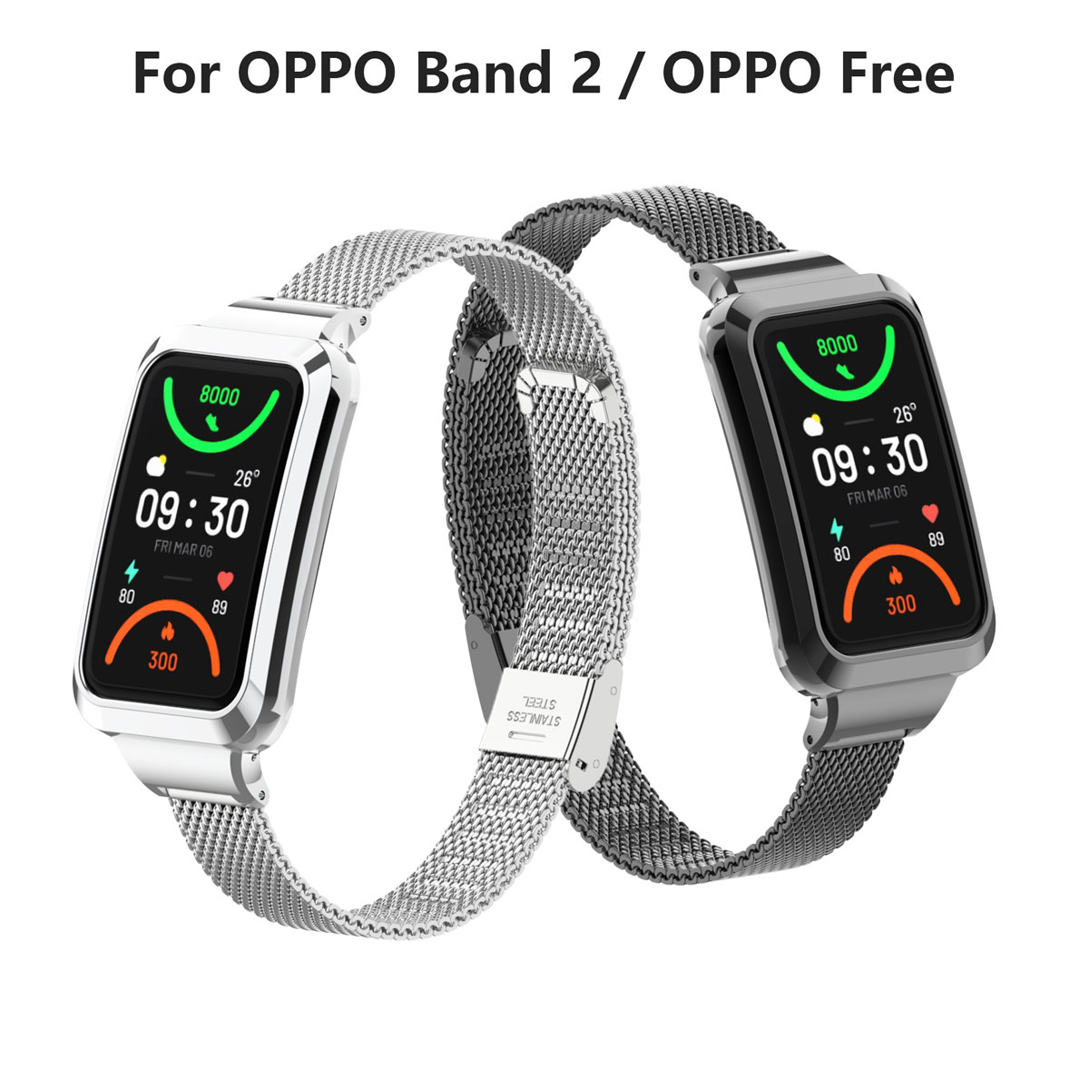 Suitable for Oppo Band 2 Stain - Mesh Strap Metal ulasan dan harga