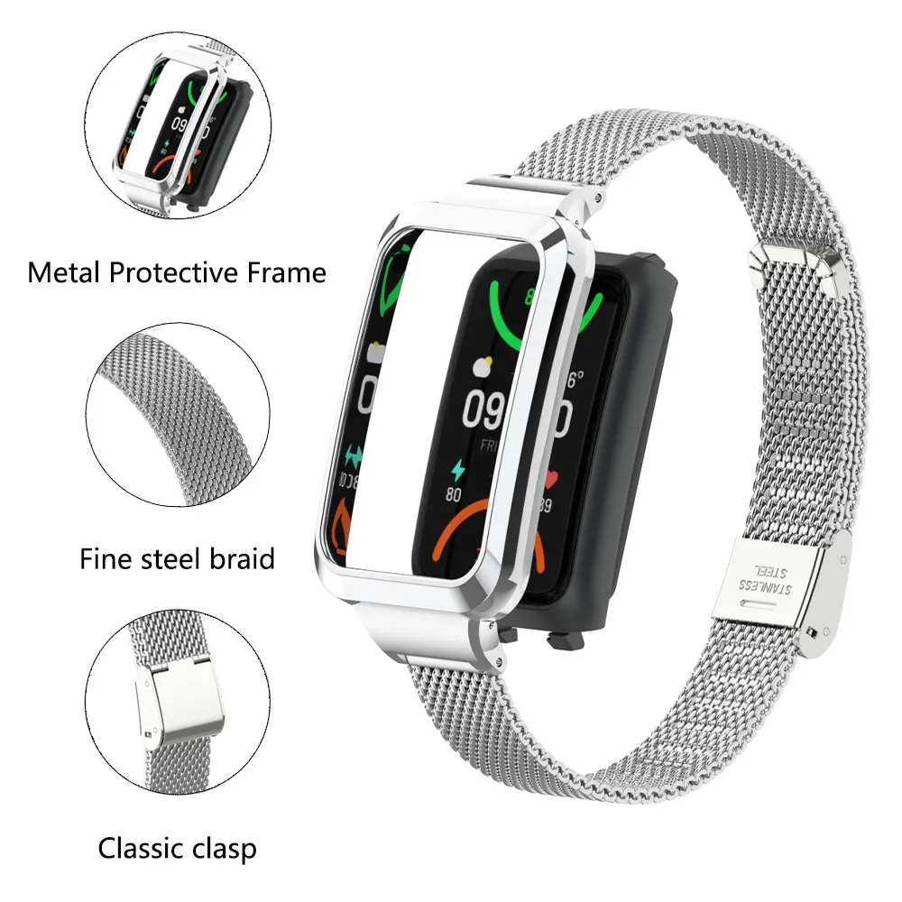 Suitable for Oppo Band 2 Stain - Mesh Strap Metal ulasan dan harga