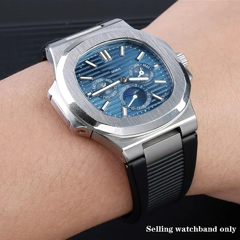 Silicone Watch Strap For Patek - Patek Philippe Watch Nautilus ulasan dan harga