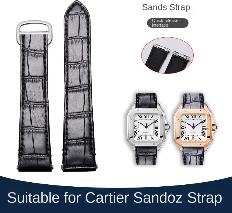 21mm 19mm Cow leather Watch St - Cartier Watch Santos ulasan dan harga
